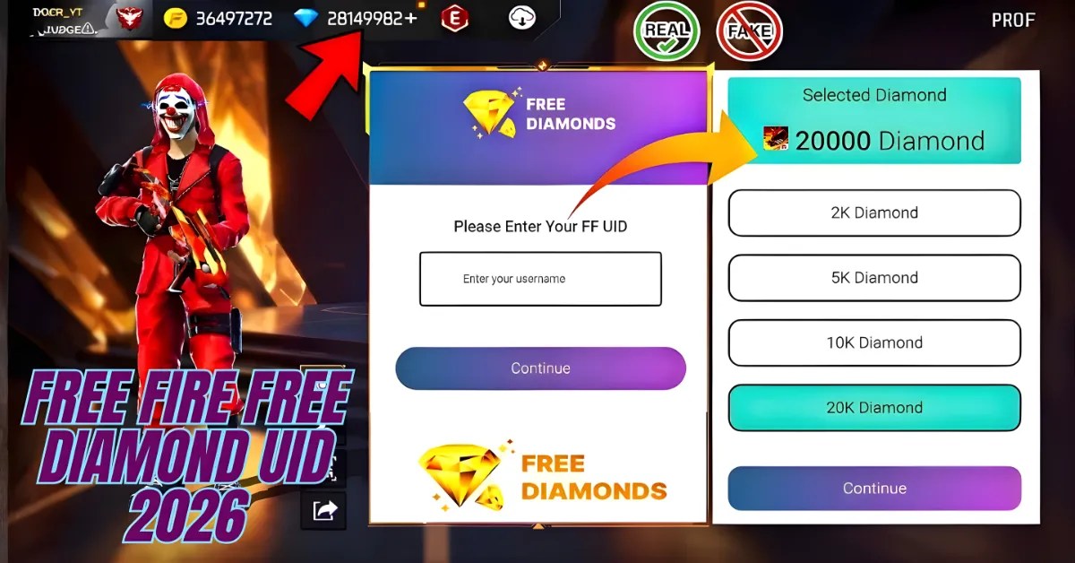 Free Fire Free Diamond UID 2026