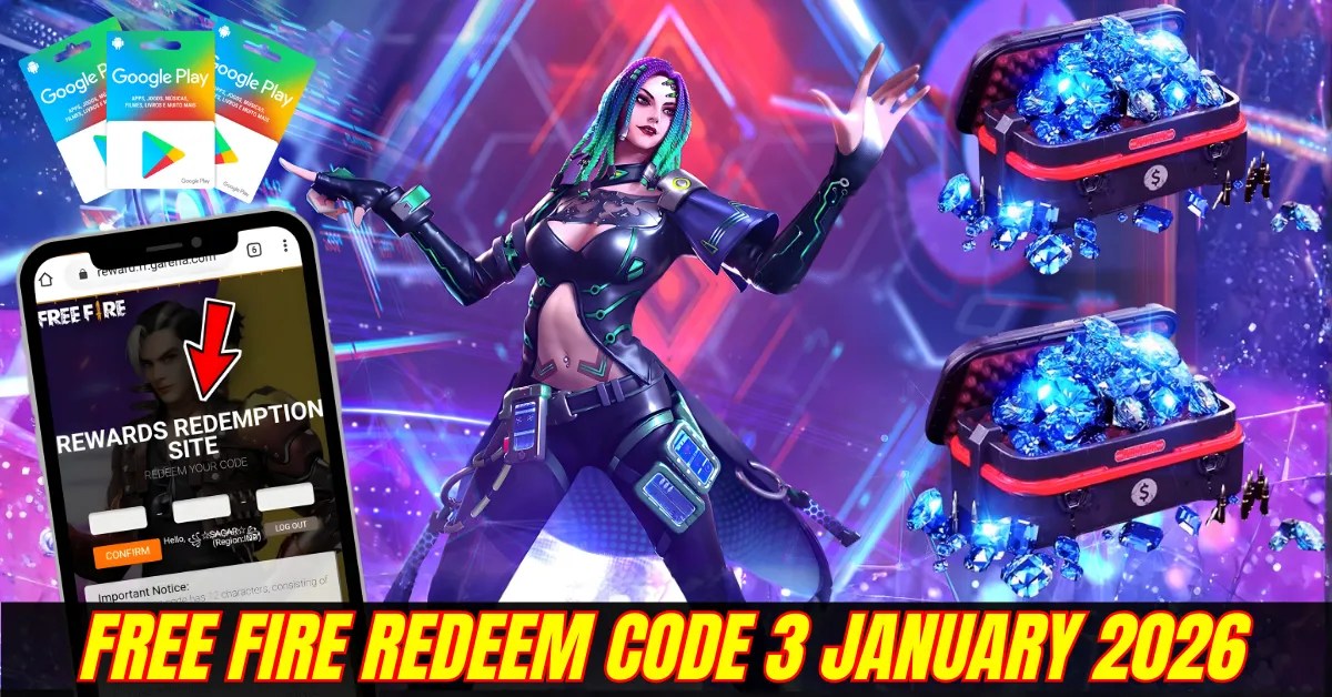 Free Fire Redeem Code 3 January 2026