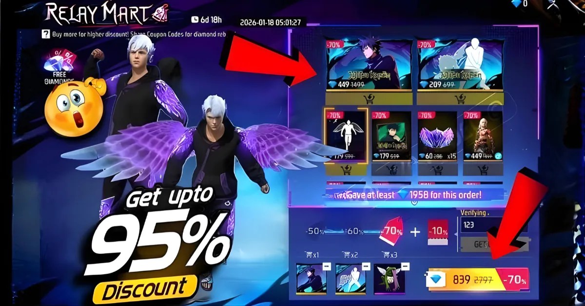 Relay Mart Discount In Free Fire