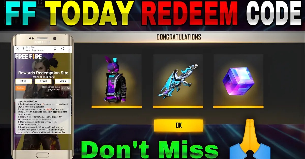 Free Fire Redeem Code Today Indian Server