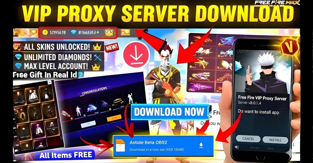 Free Fire VIP Proxy Server APK Download