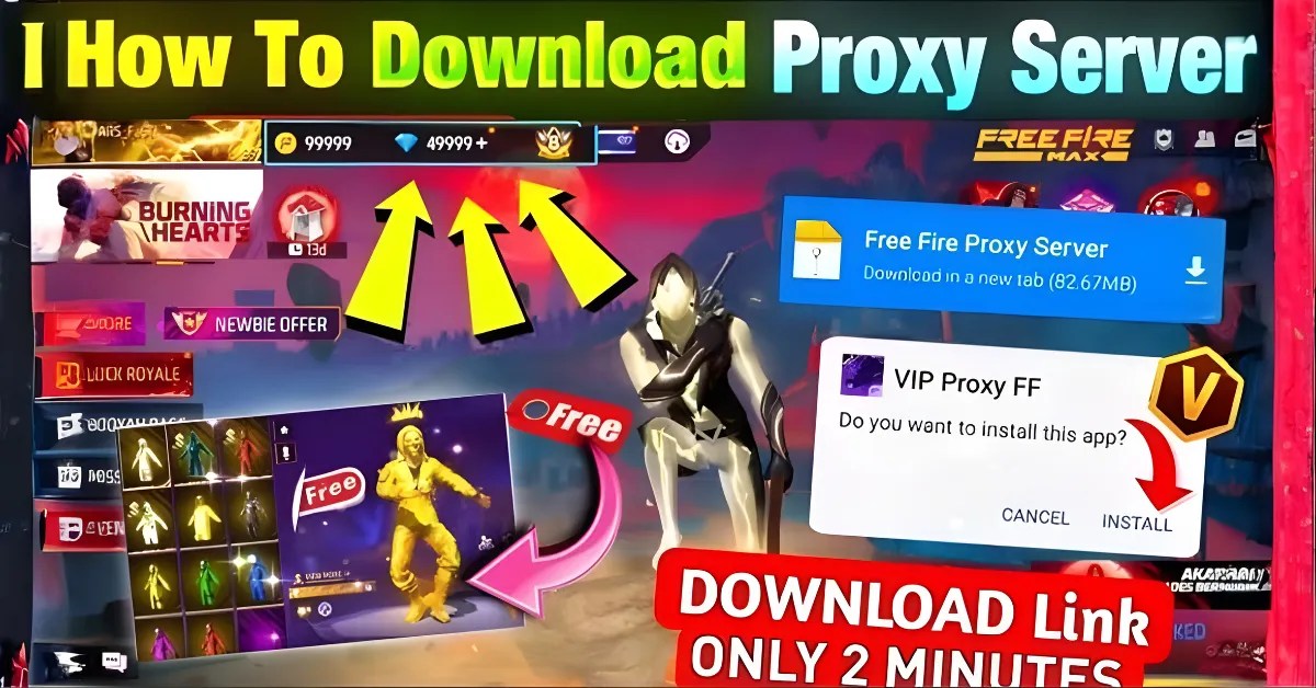 free fire proxy server link ff