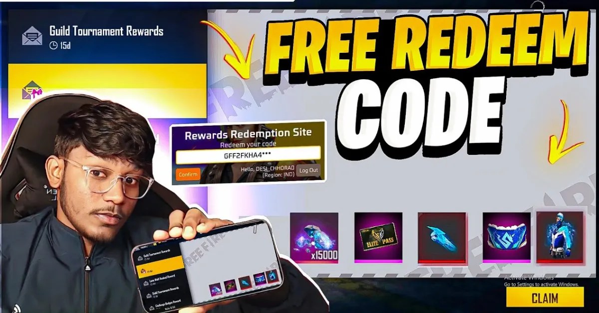 Free Fire Redeem Code 29 May 2026