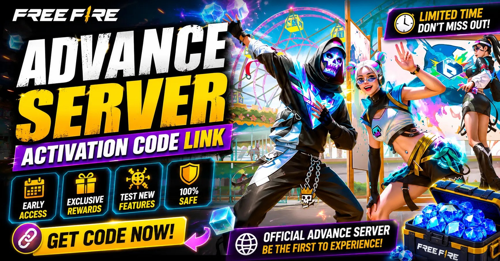 Free Fire Advance Server Activation Code Link