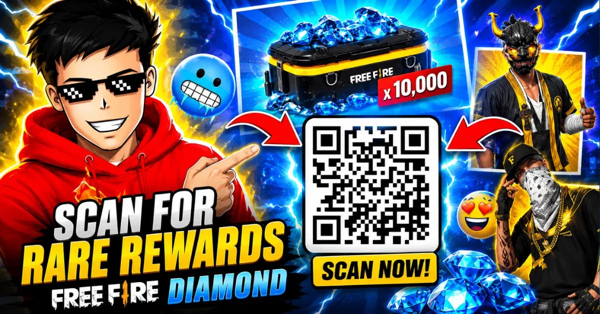 Free Fire QR Code Diamond