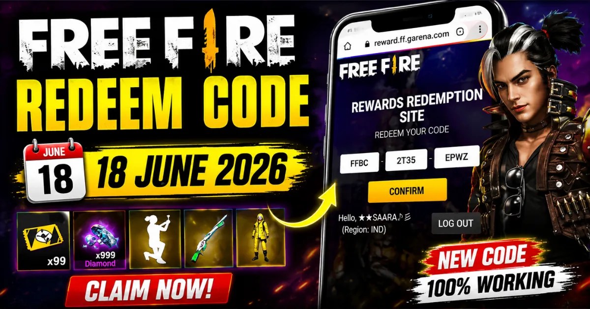 Free Fire Redeem Code 18 June 2026