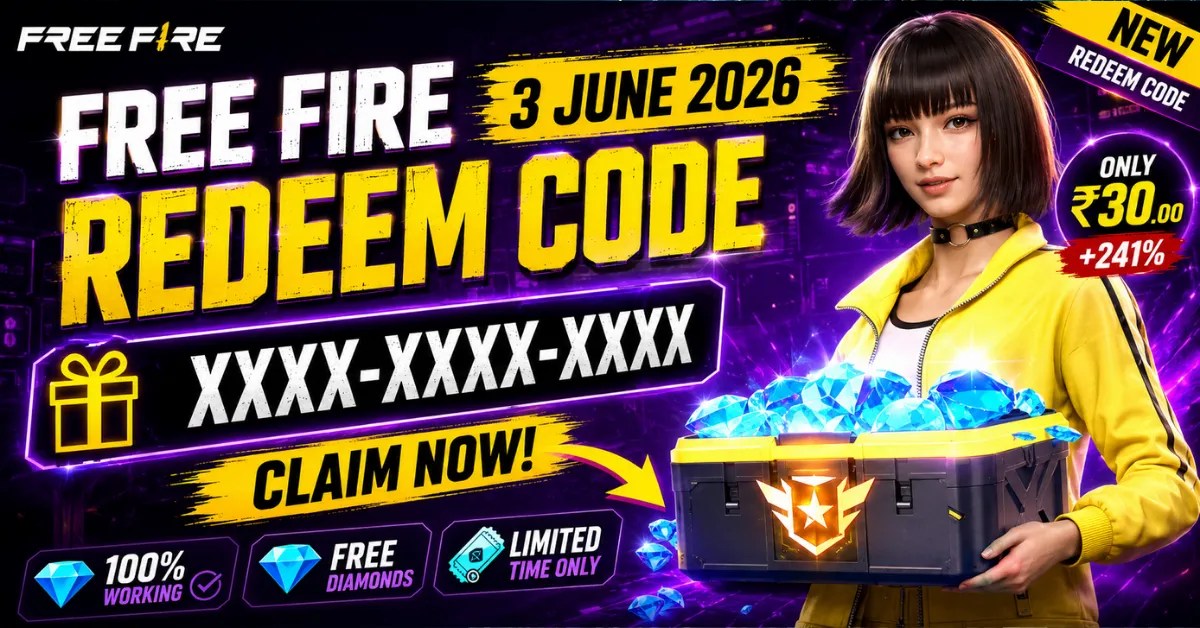 Free Fire Redeem Code 3 June 2026