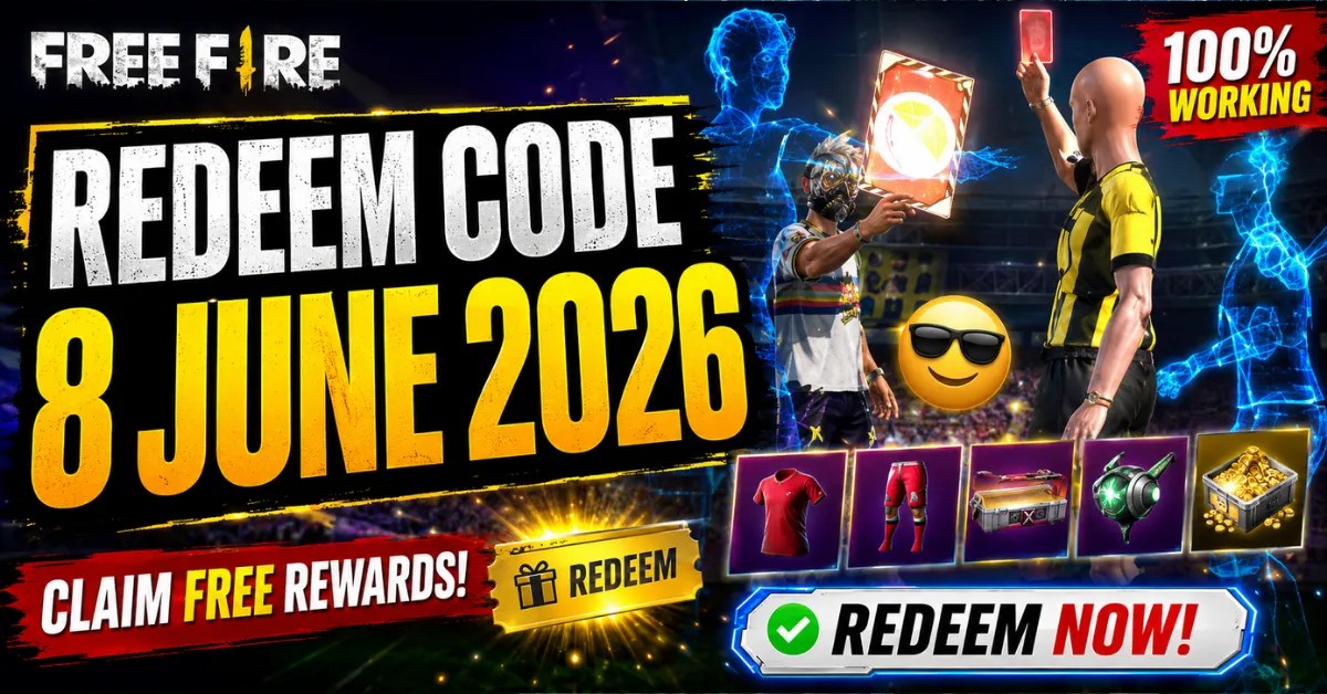 Free Fire Redeem Code 8 June 2026