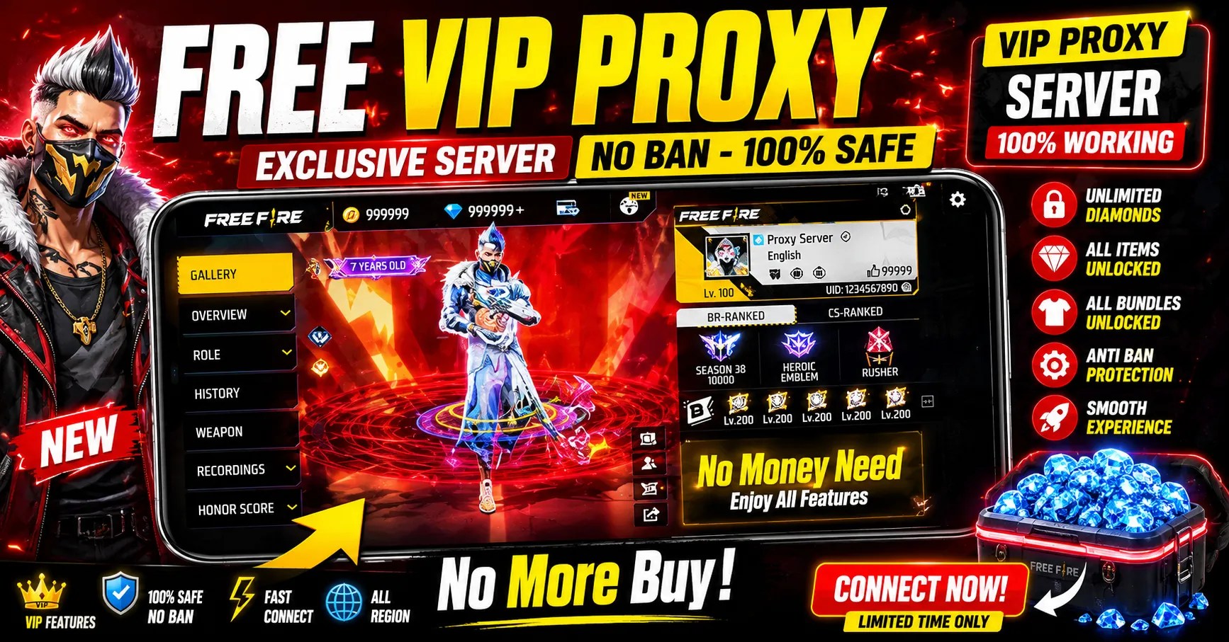 Free Fire Vip Proxy Server