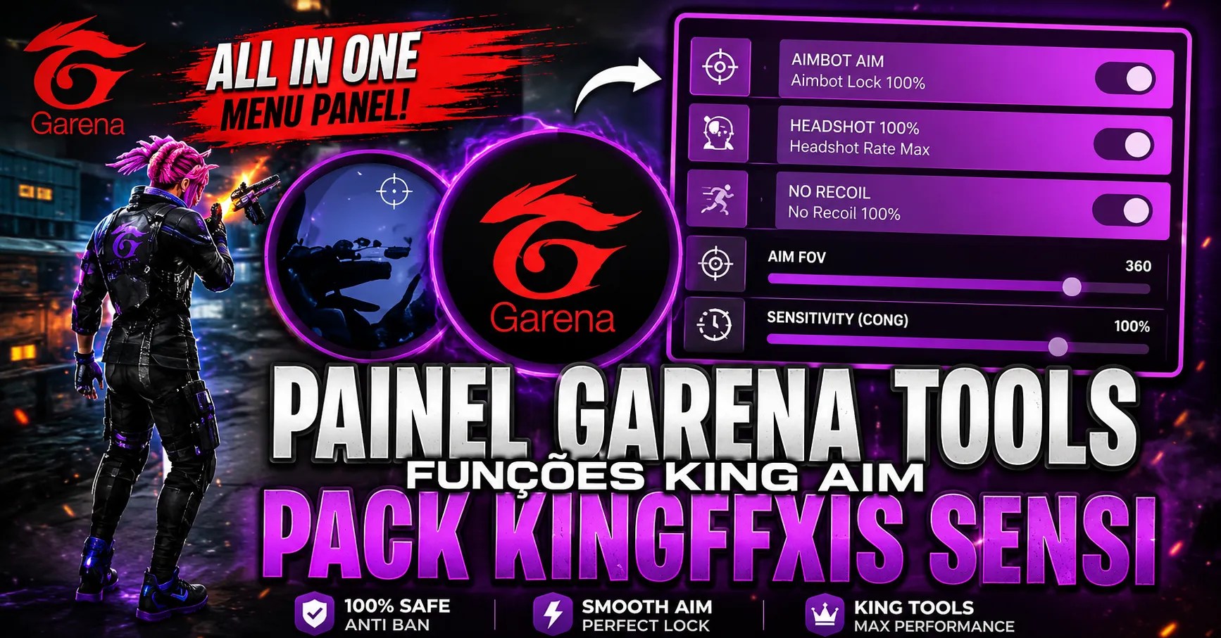 Garena Menu Panel