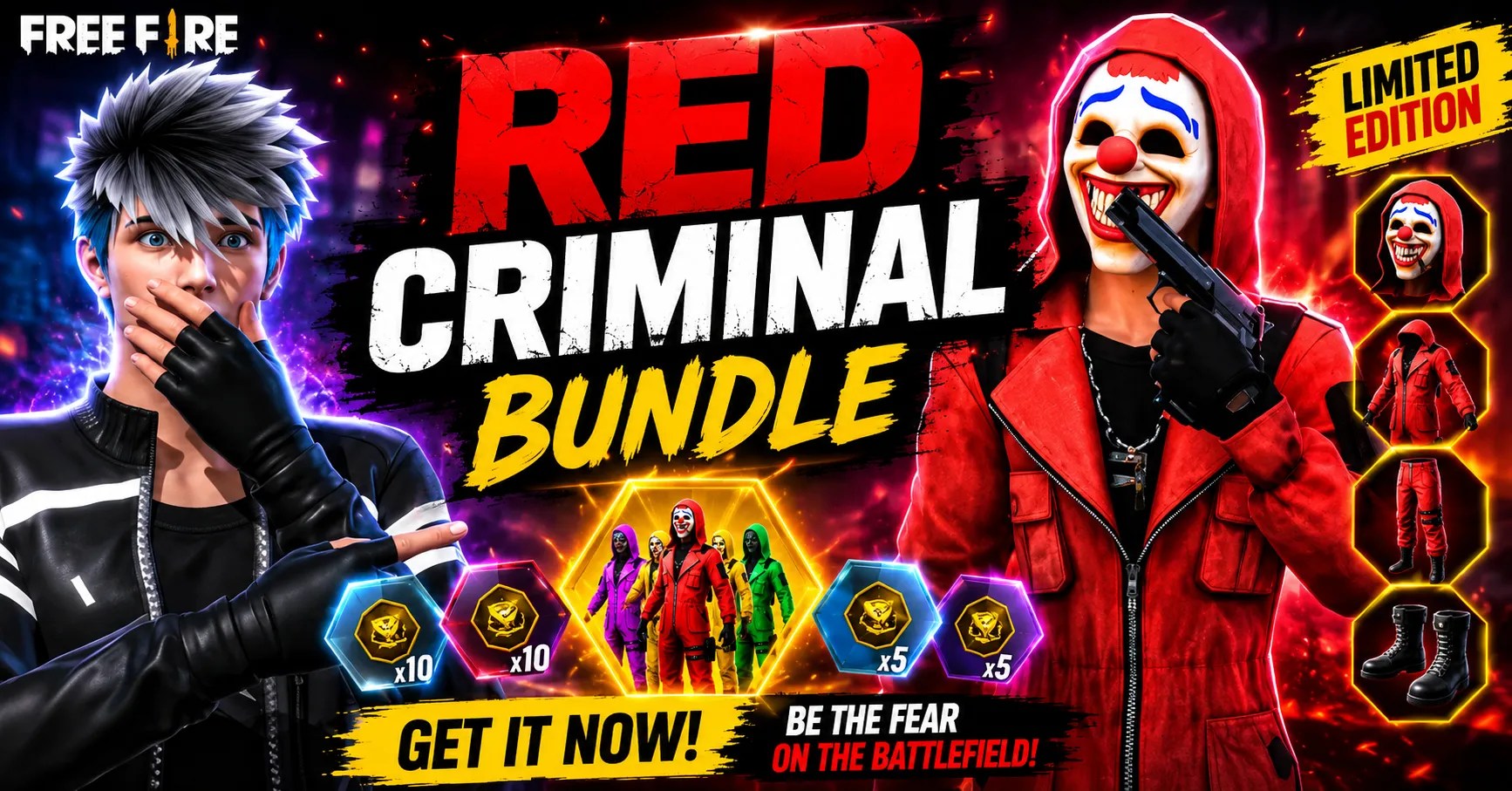 Red Criminal Bundle - Fictional Objects
