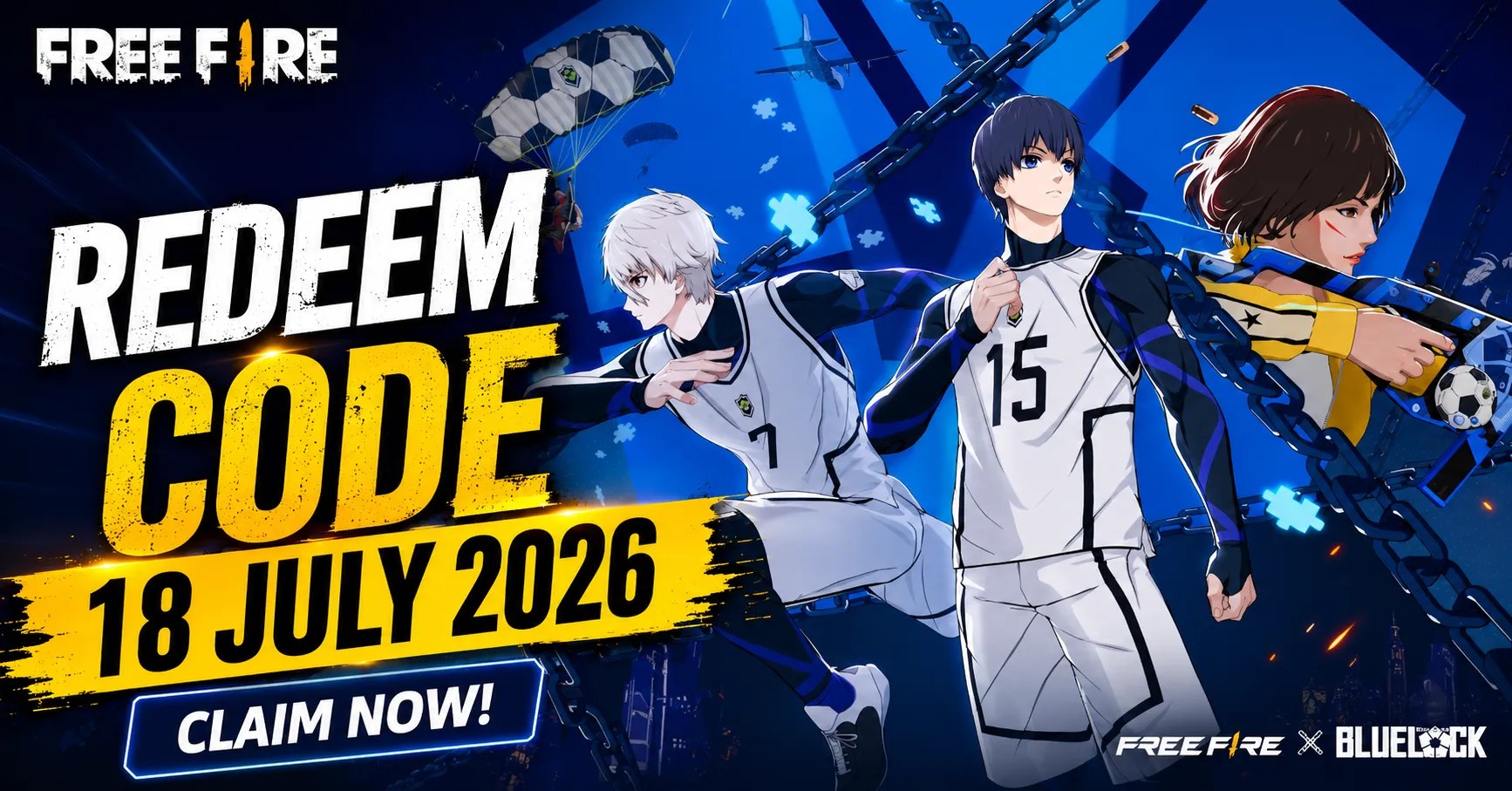 Free Fire Redeem Code 18 July 2026