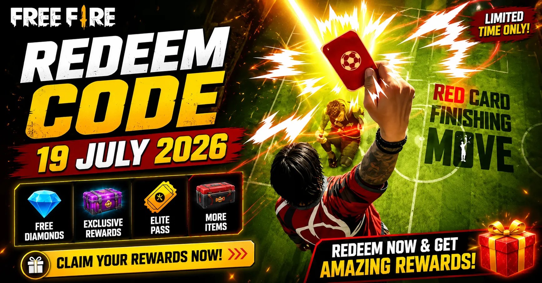 Free Fire Redeem Code 19 July 2026