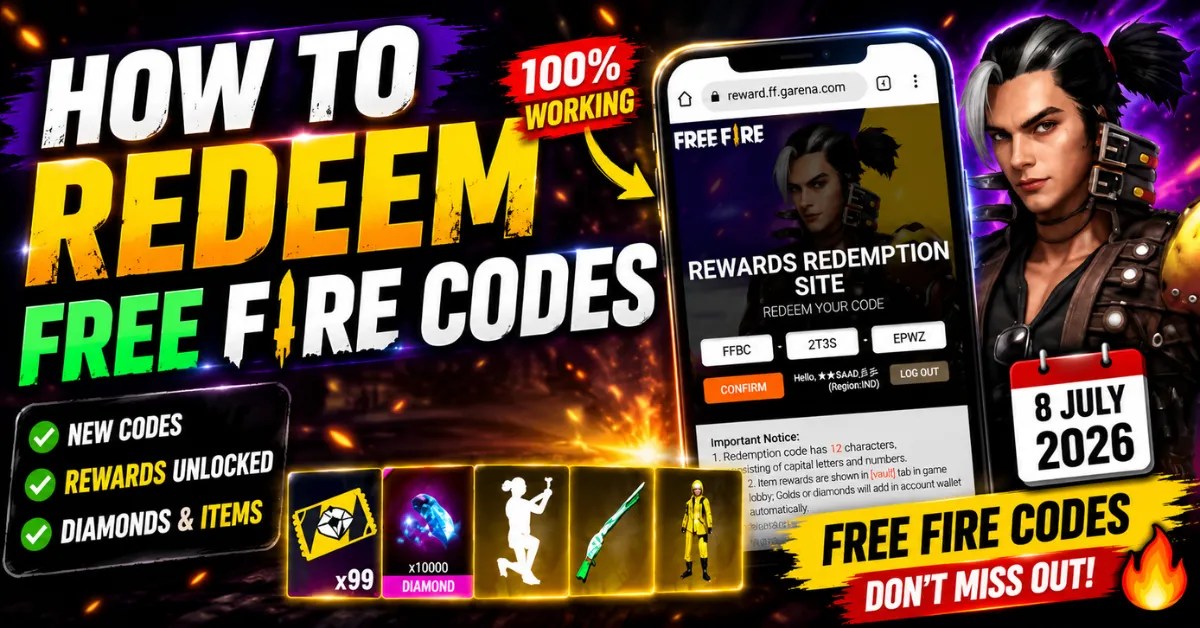 Free Fire Redeem Code Today