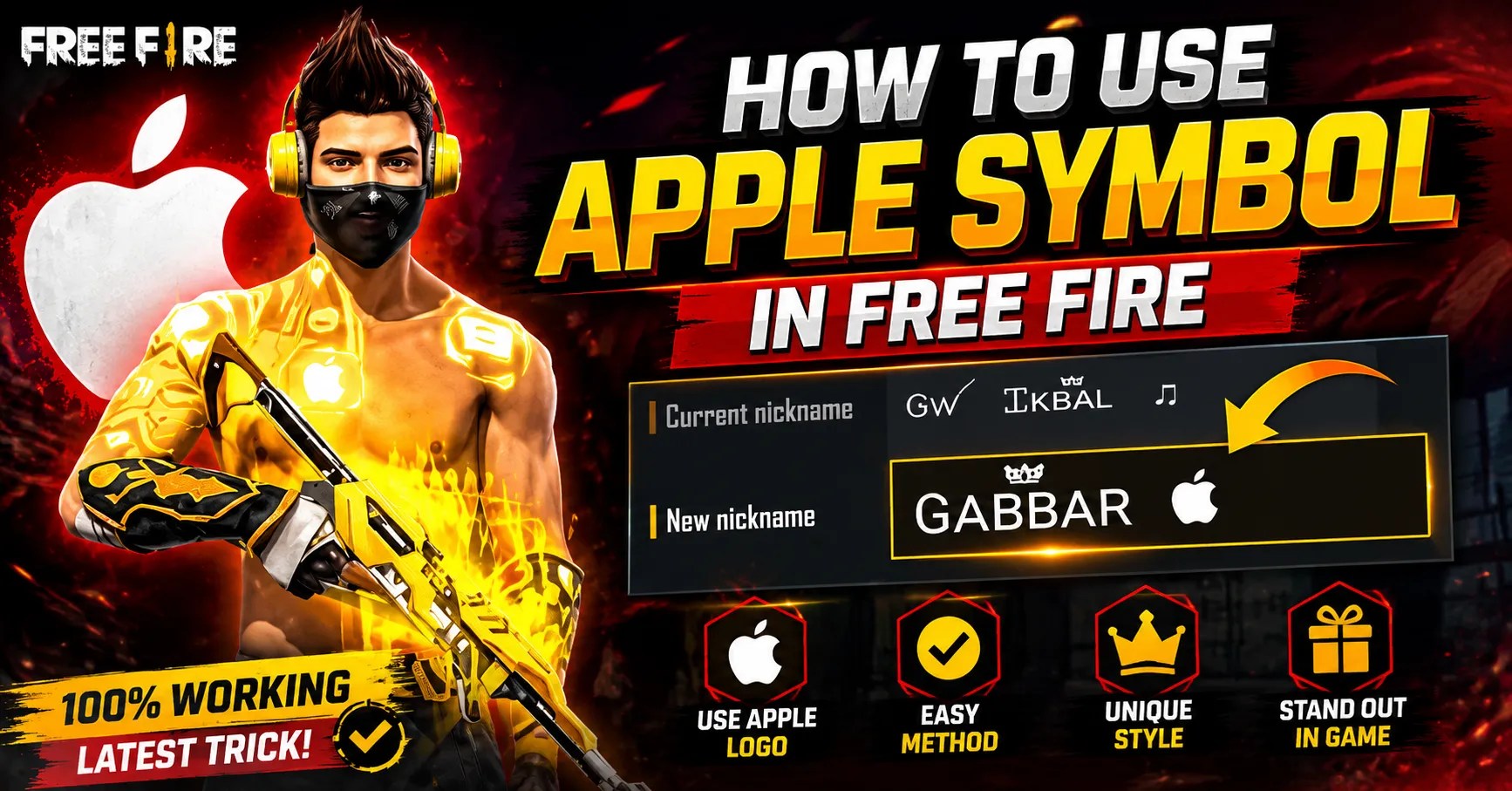 Apple Logo in Free Fire