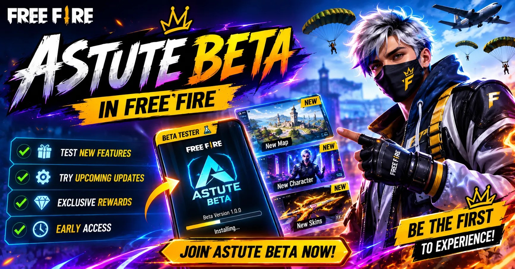 Astute Beta in Free Fire