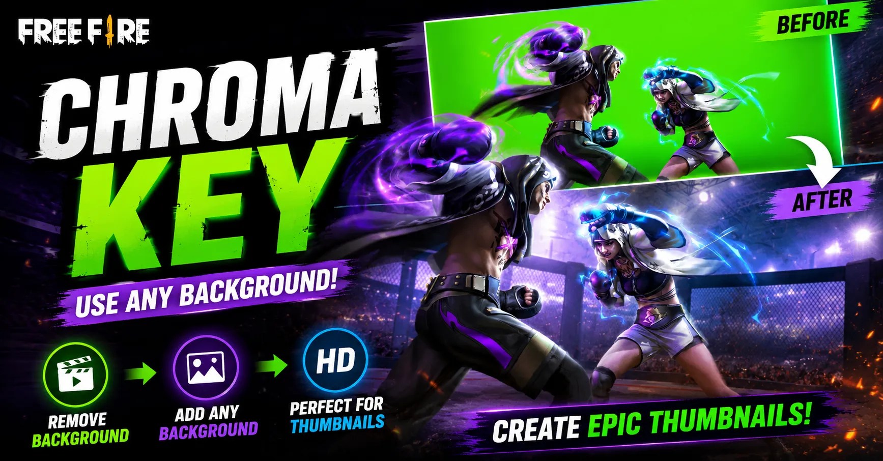 Chroma Key in Free Fire