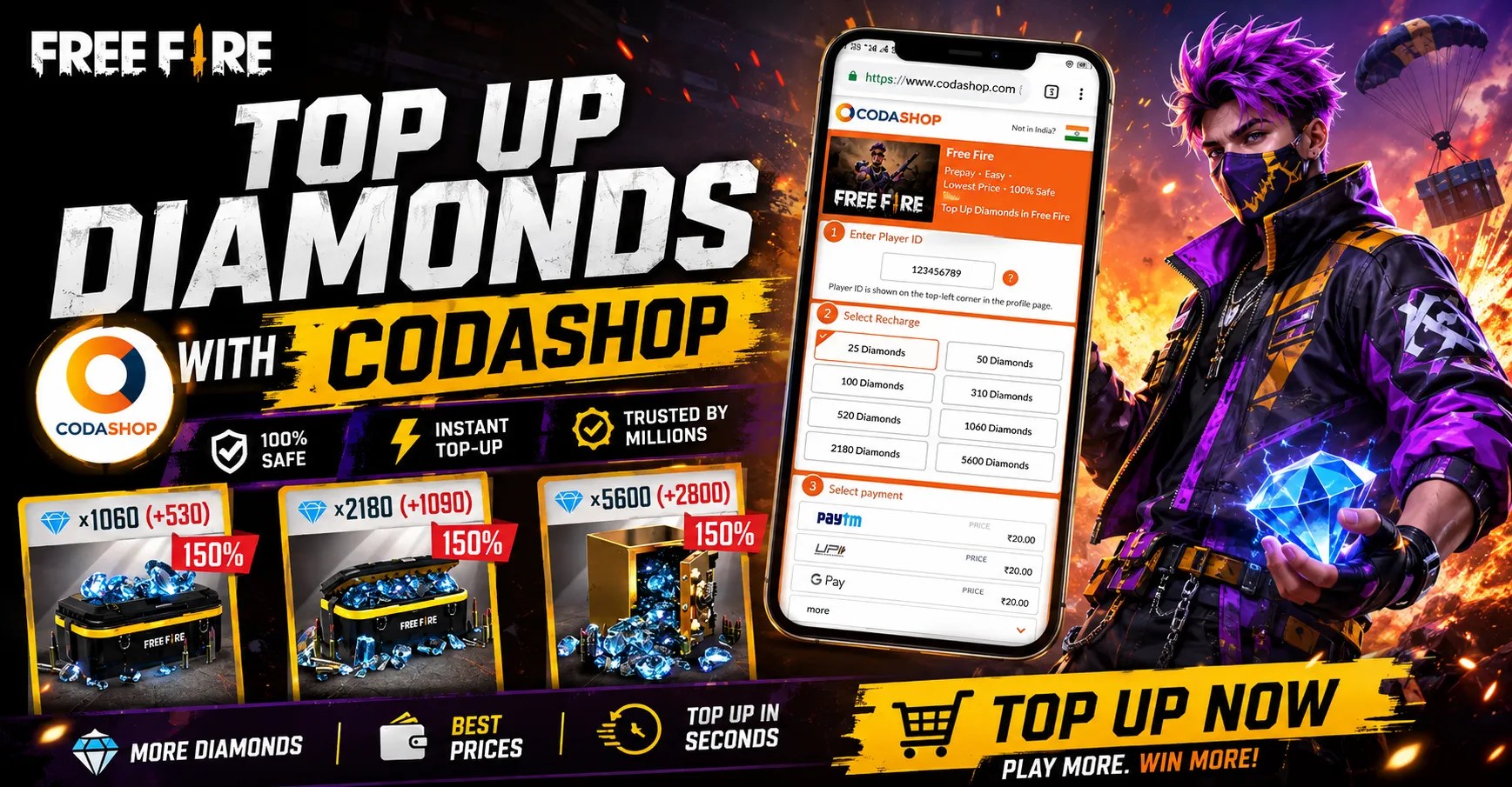 Codashop in Free Fire