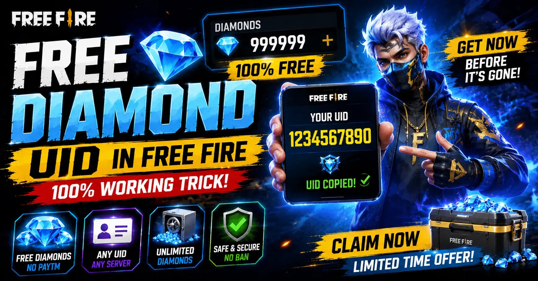 Free Diamond UID in Free Fire