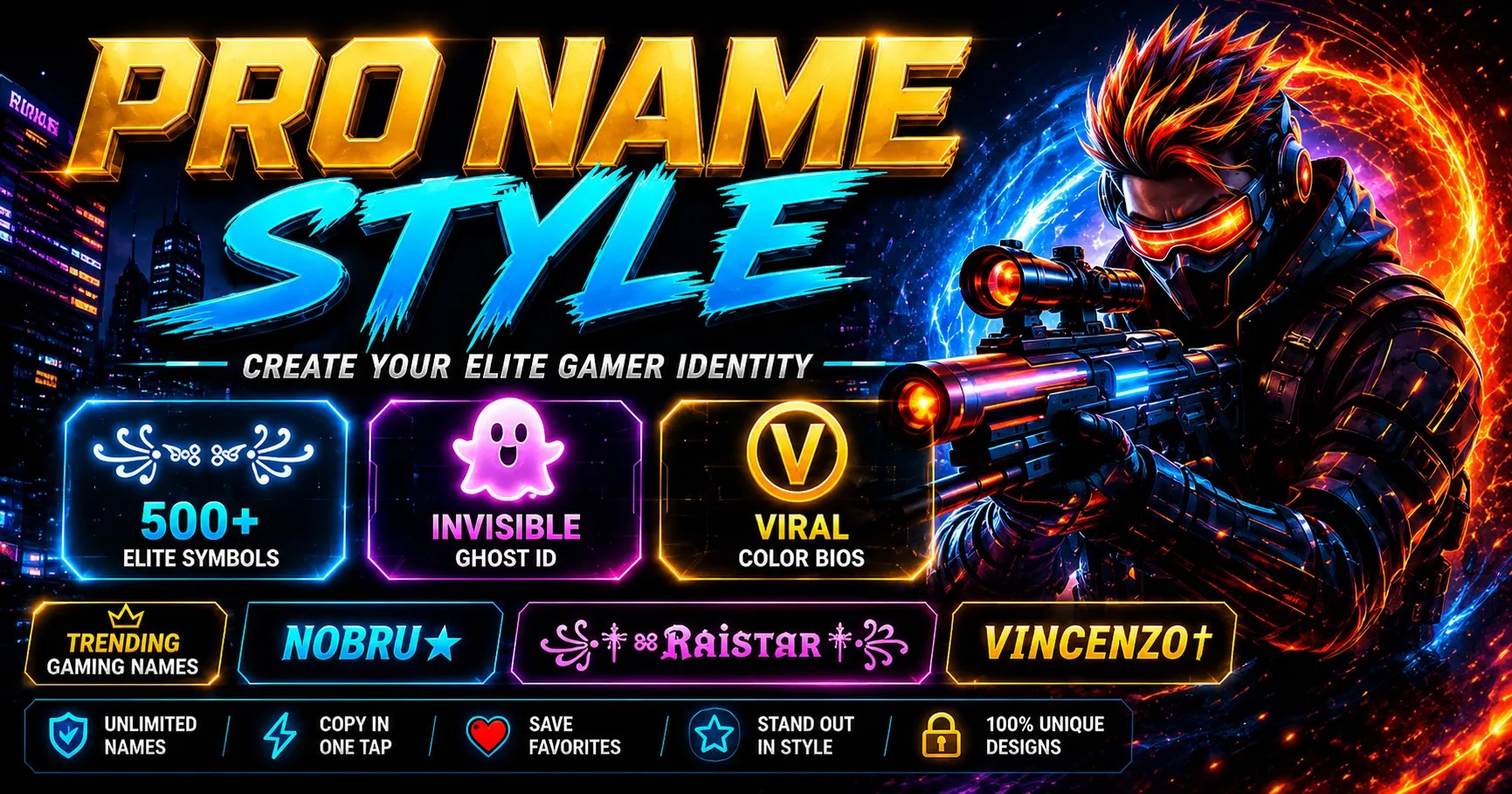 Free Fire Guild Name Pro