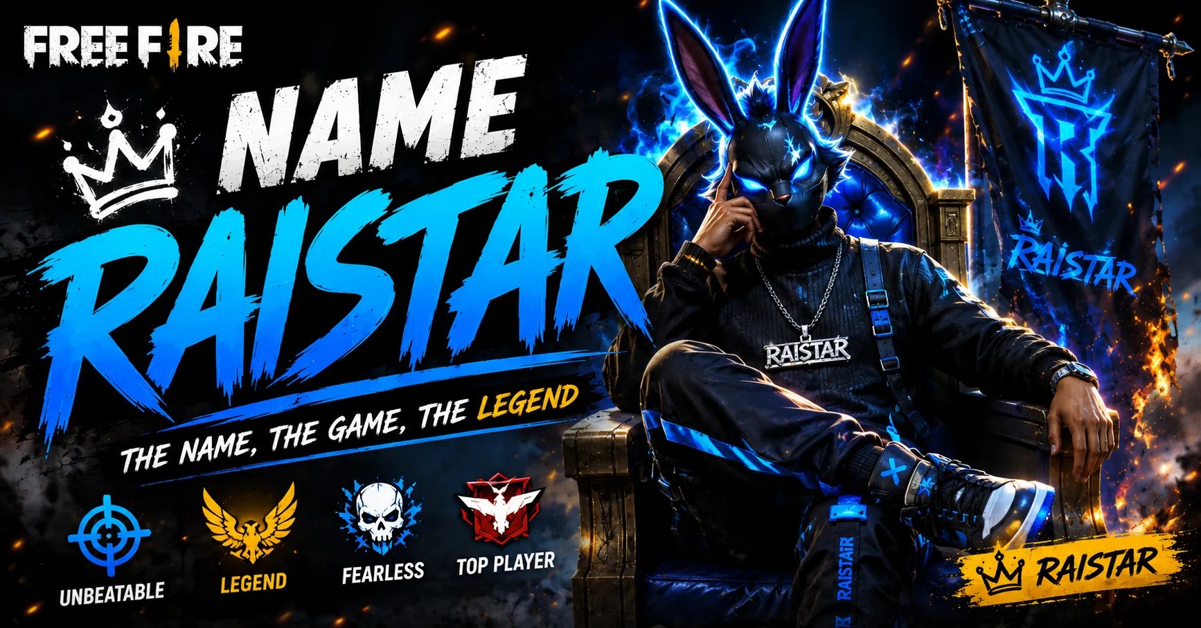 Free Fire Name Raistar