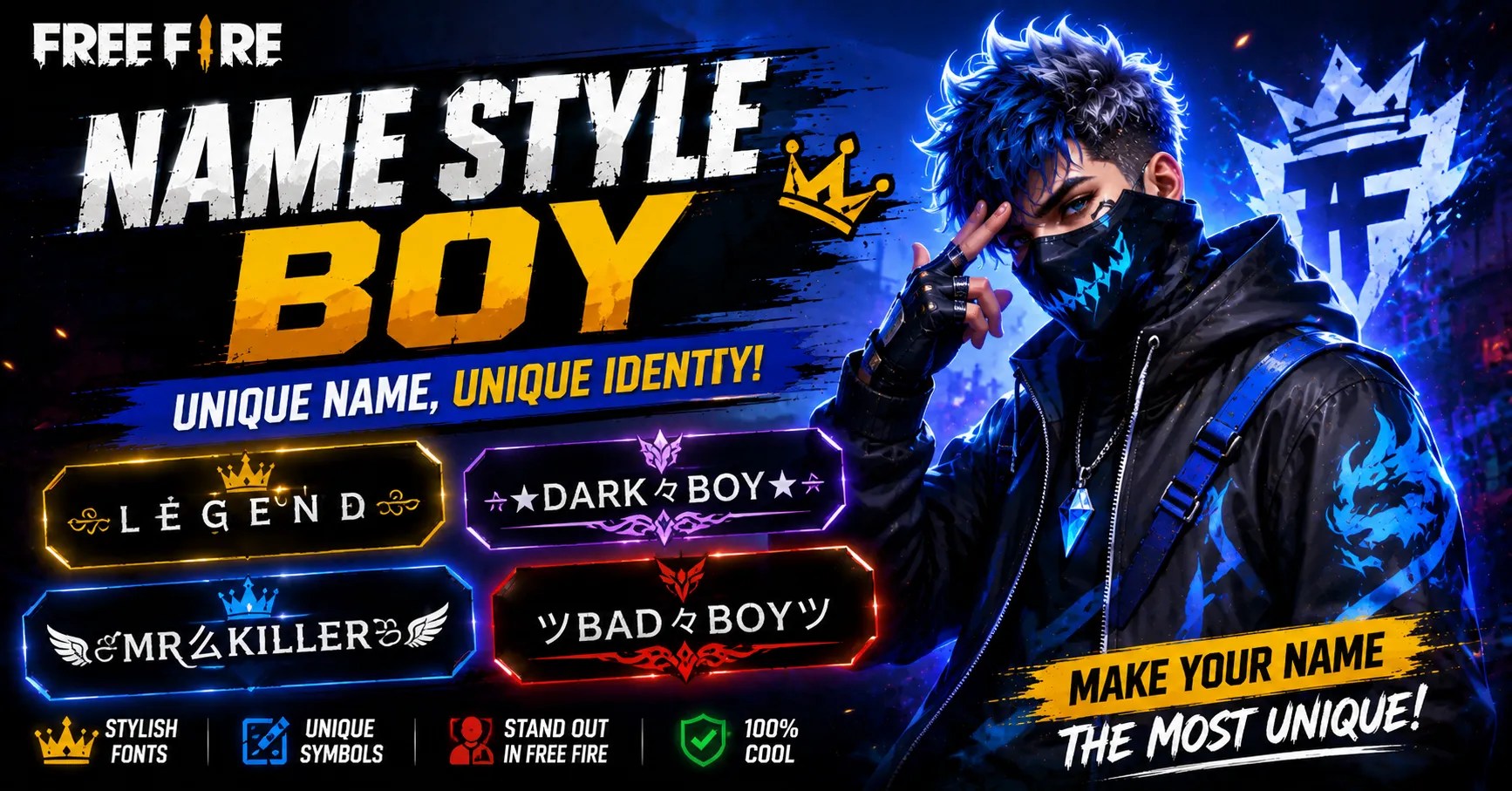 Free Fire Name Style Boy