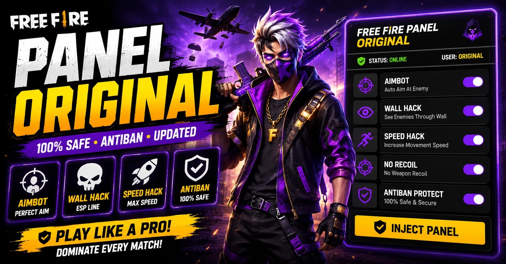 Free Fire Panel Original