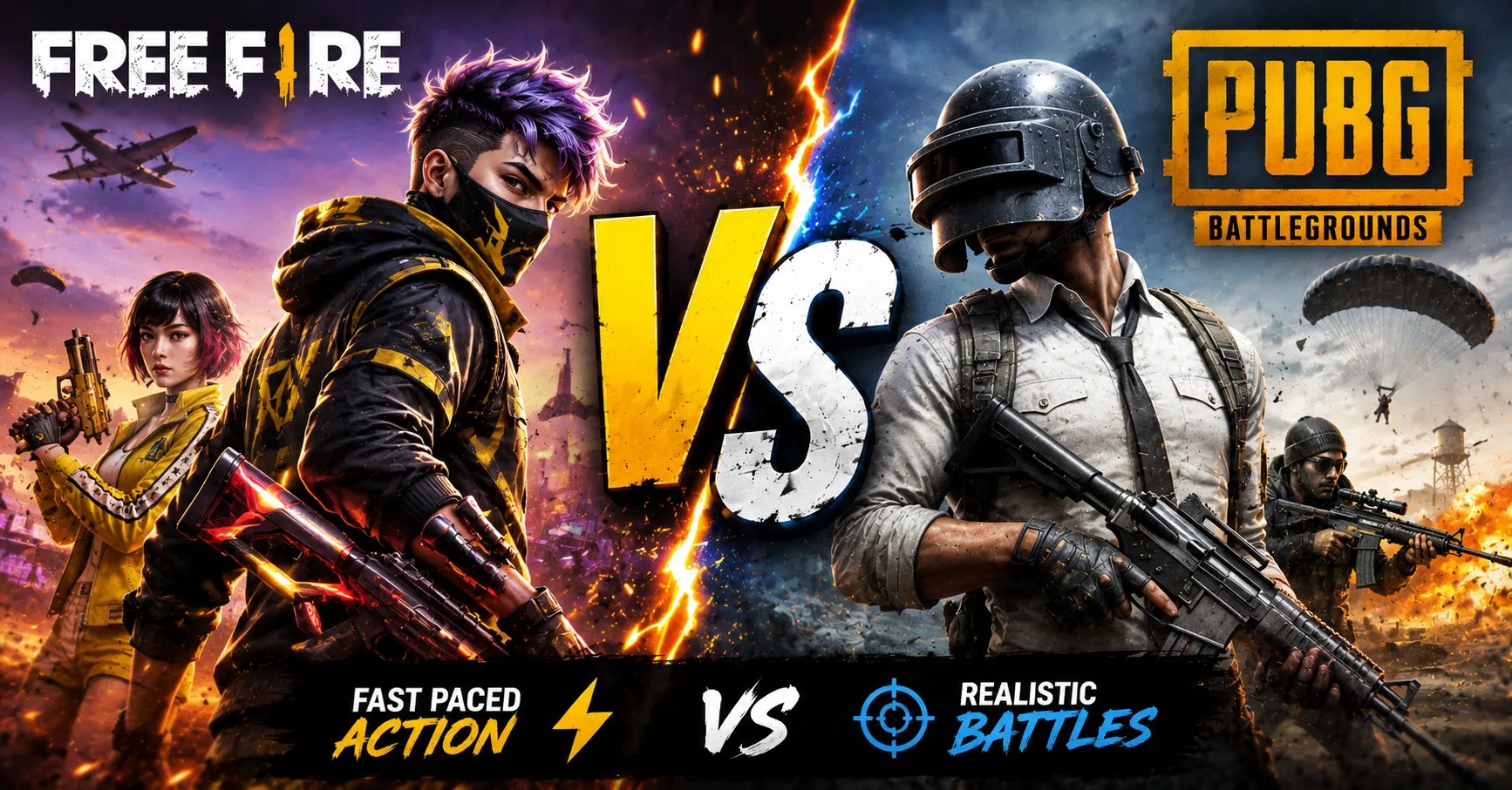 Free Fire Versus PUBG