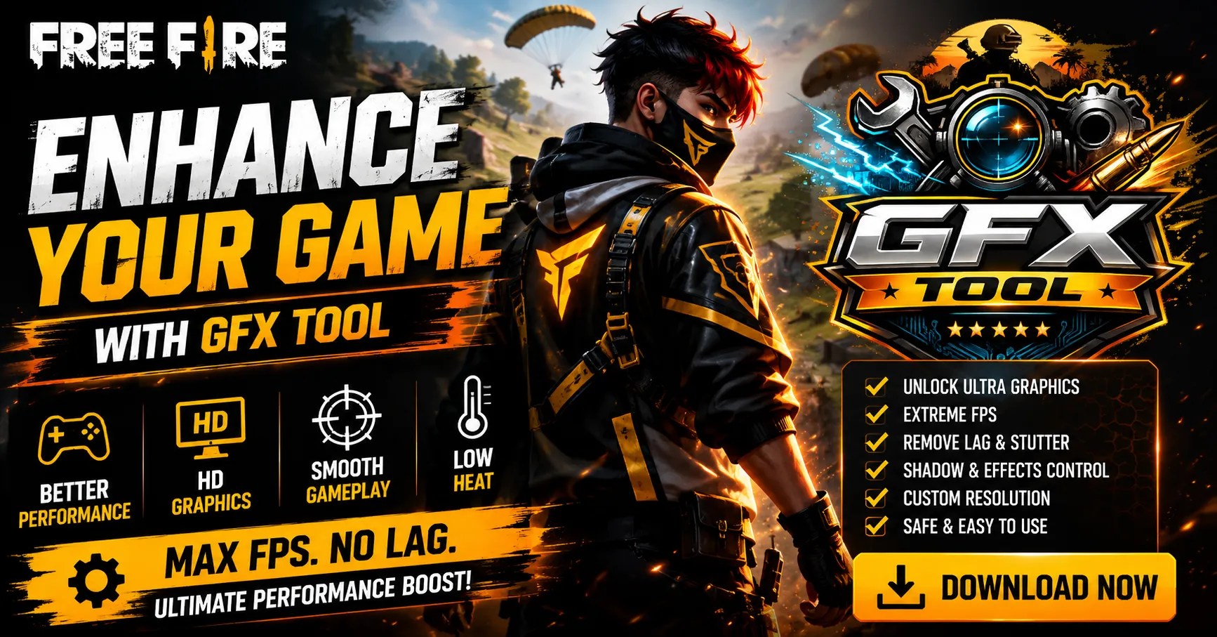 Free Fire in GFX Tool