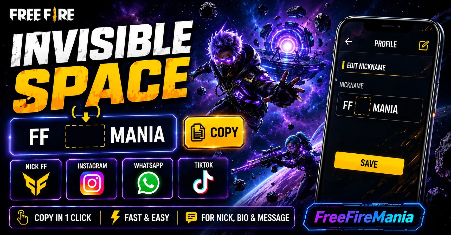 Free Fire in Invisible Space