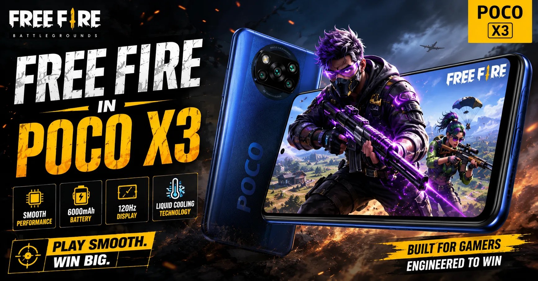Free Fire in Poco X3