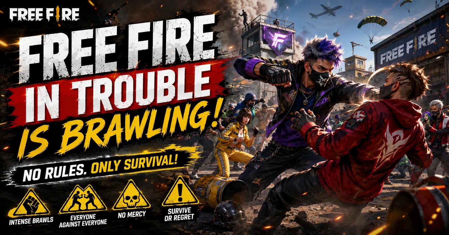 Free Fire in Trouble is Brawling