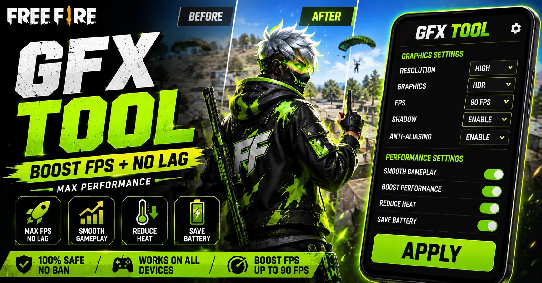 GFX Tool in Free Fire