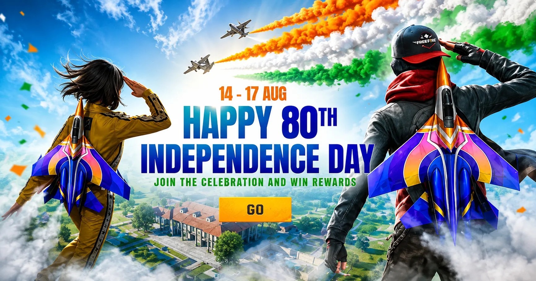 Happy 80th Independence Day Free Fire