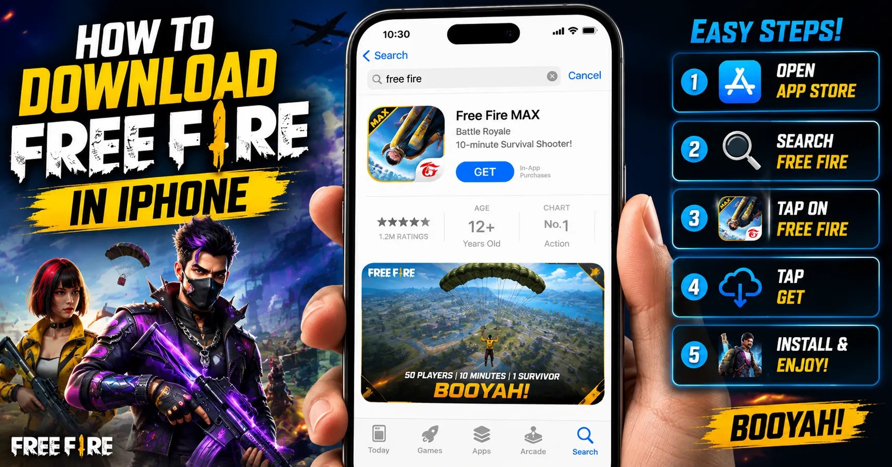 How To Download Free Fire in iPhone