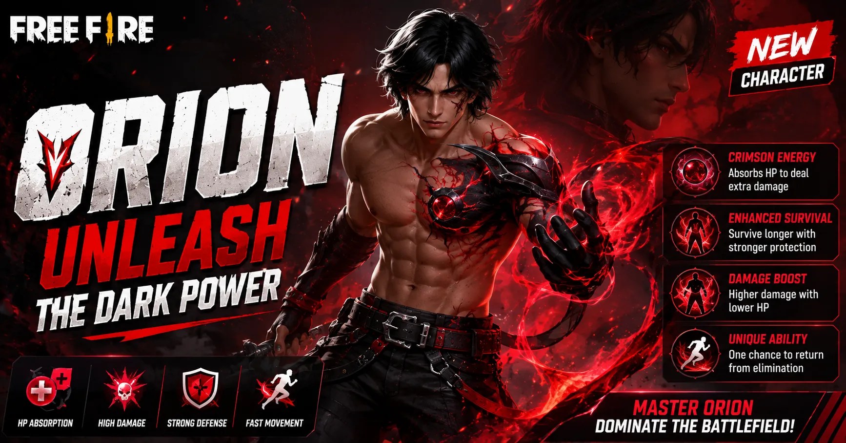 Orion in Free Fire