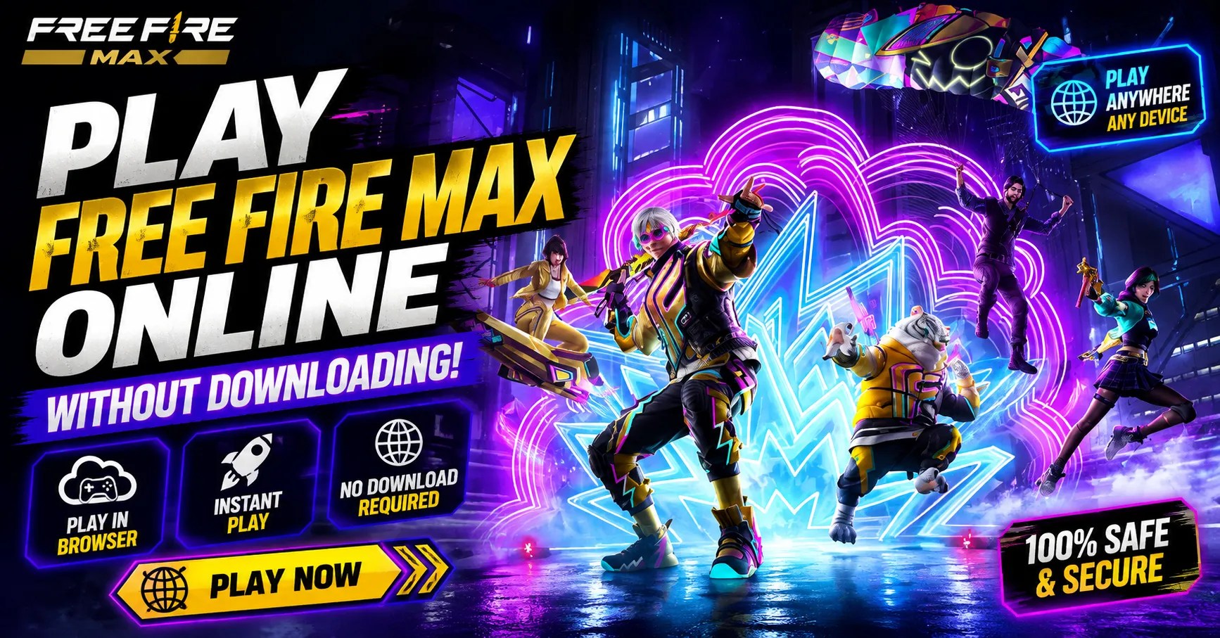 Play Free Fire Max Online Without Downloading