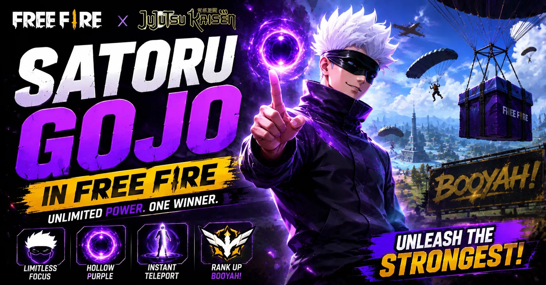 Satoru Gojo in Free Fire