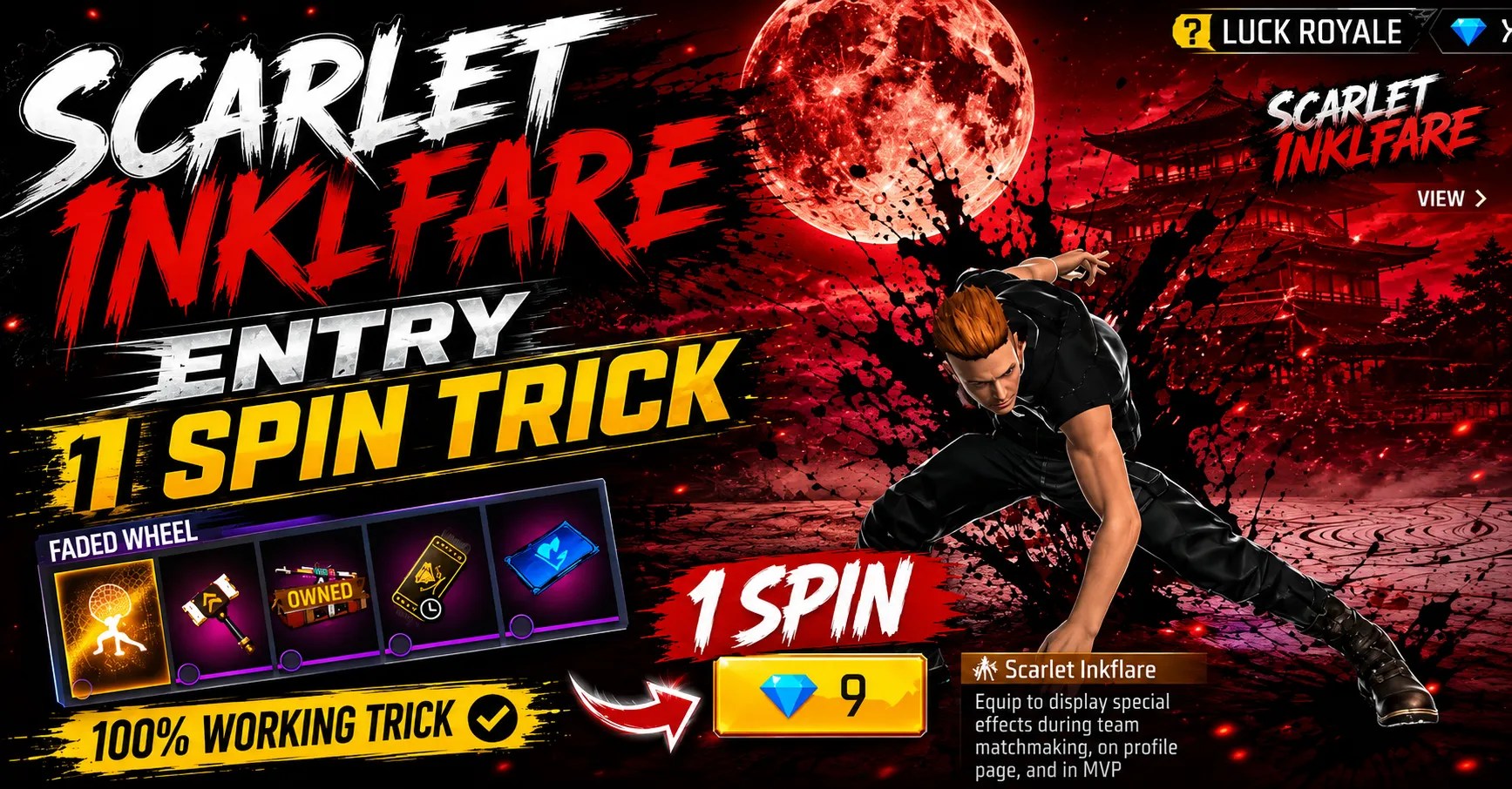 Scarlet Inkflare Event 1 Spin Trick