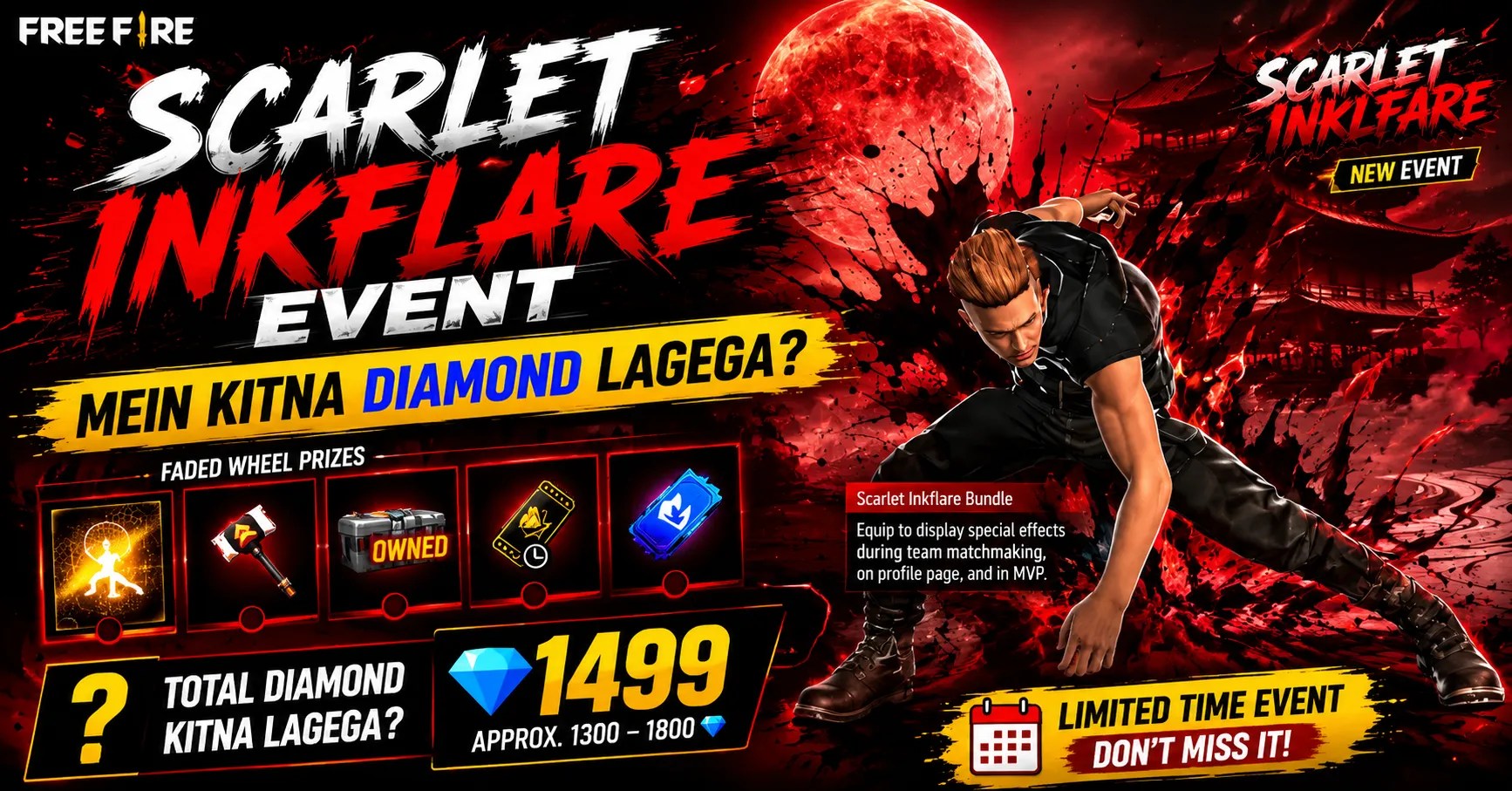 Scarlet Inkflare Event Mein Kitna Diamond Lagega