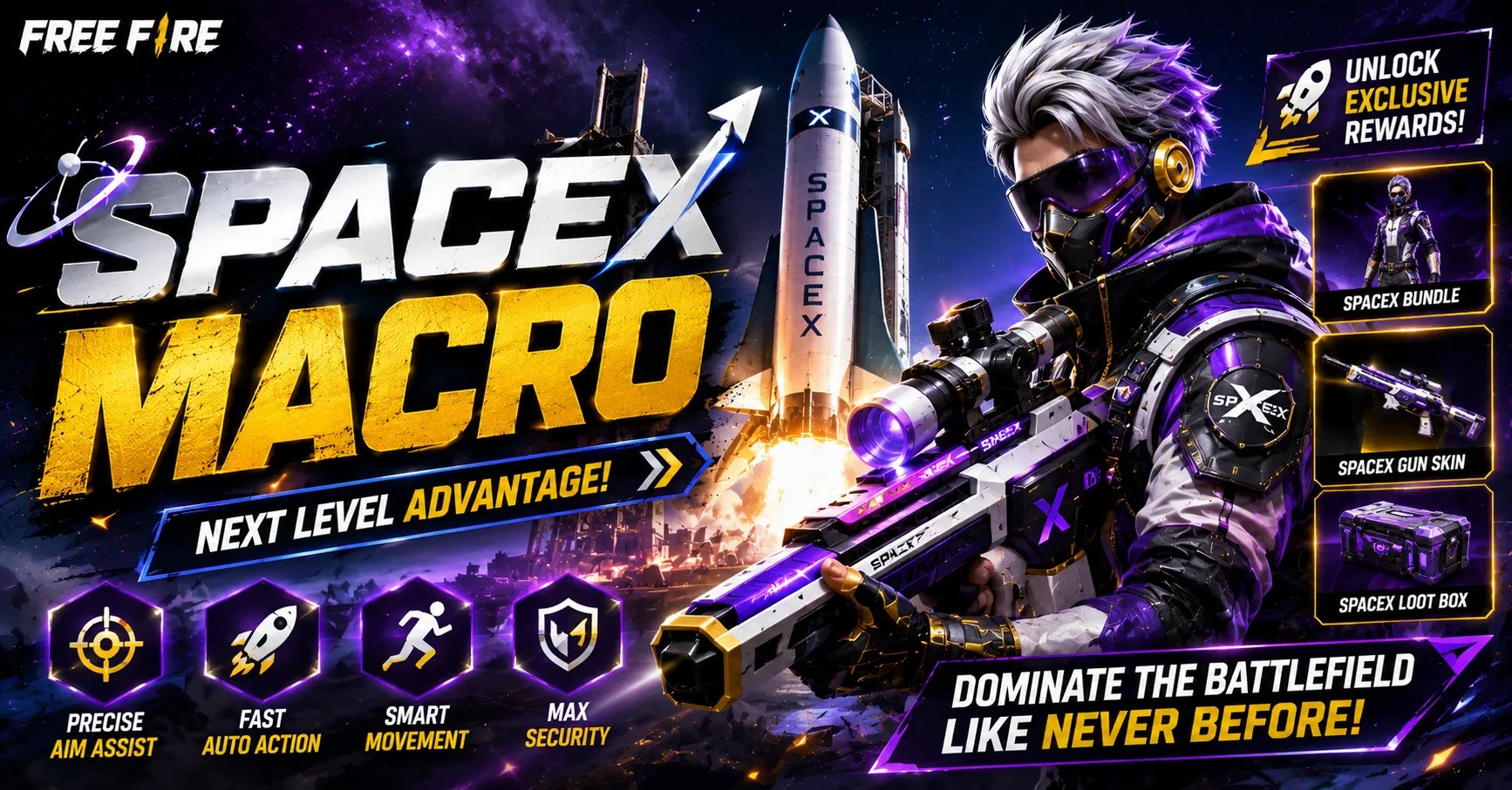 SpaceX Macro Free Fire