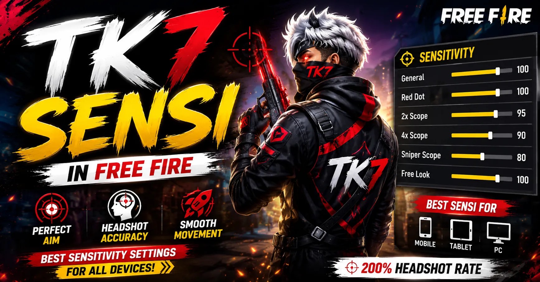 TK7 SENSI in Free Fire