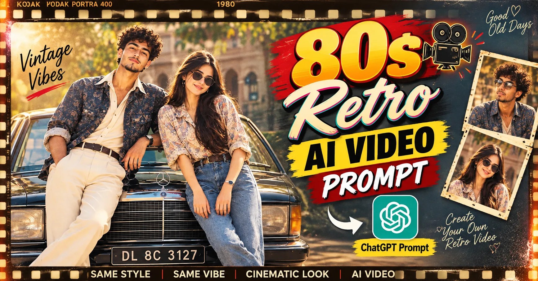 80s Retro AI Video Prompt