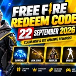 Free Fire Redeem Code 22 September 2026