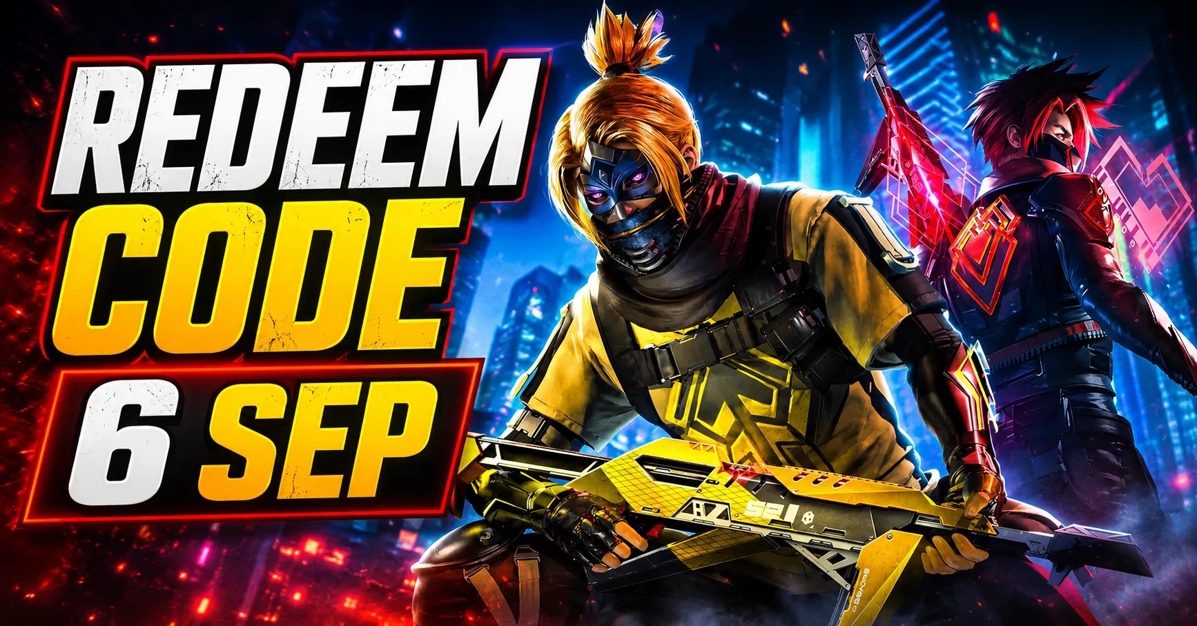 Free Fire Redeem Code 6 Sep 2026