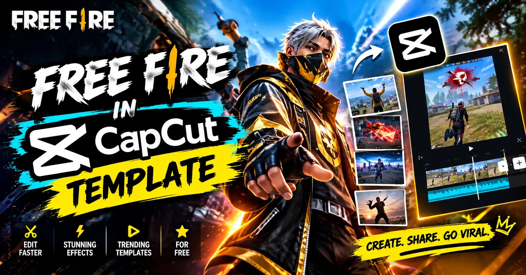 Free Fire in CapCut Template