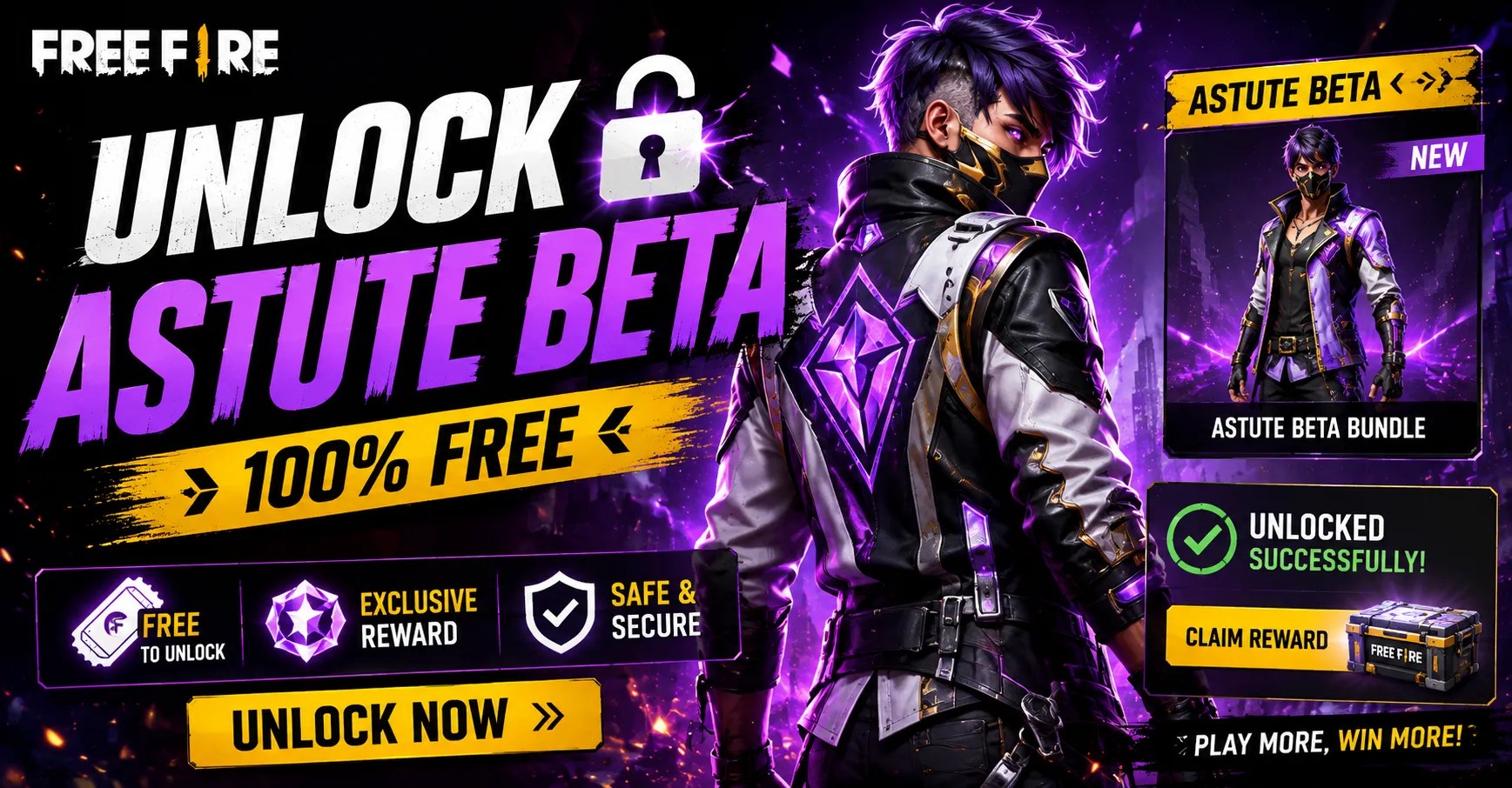 Unlock Astute Beta Free Fire