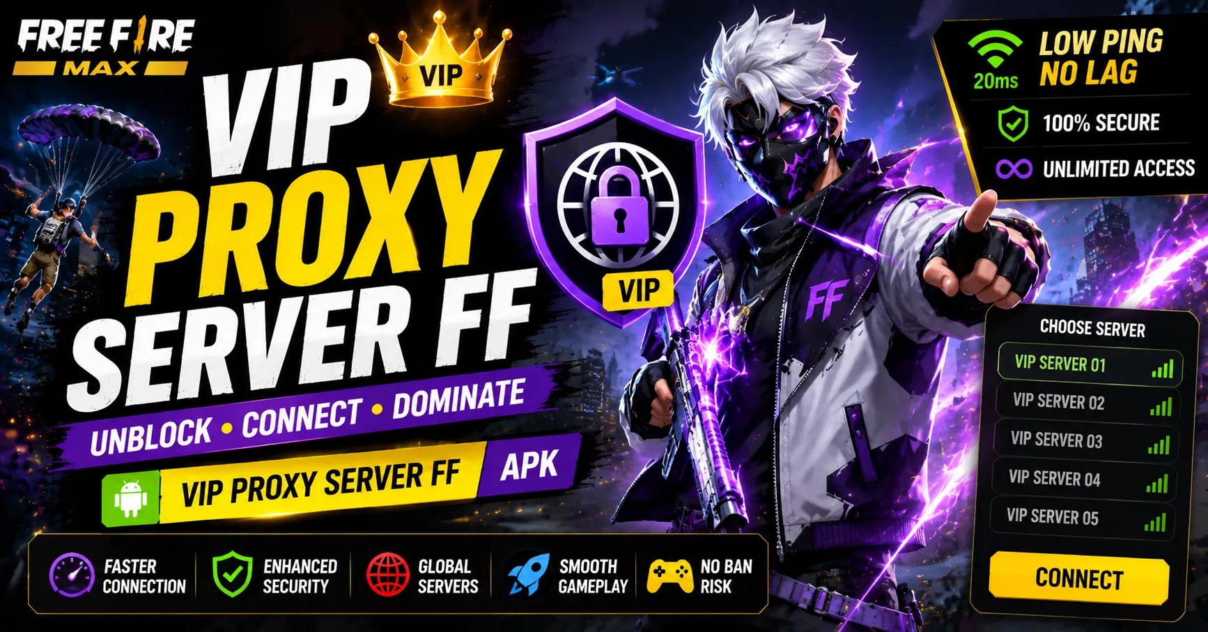 Vip Proxy Server FF Apk