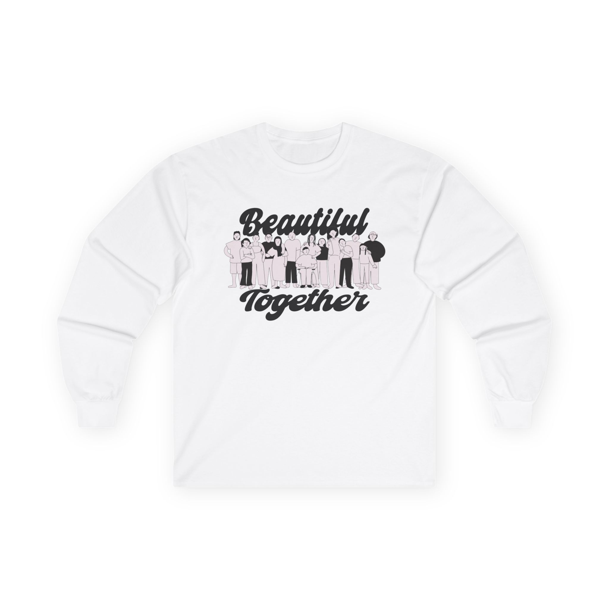 Beautiful Together Long Sleeve Tee- Large Script