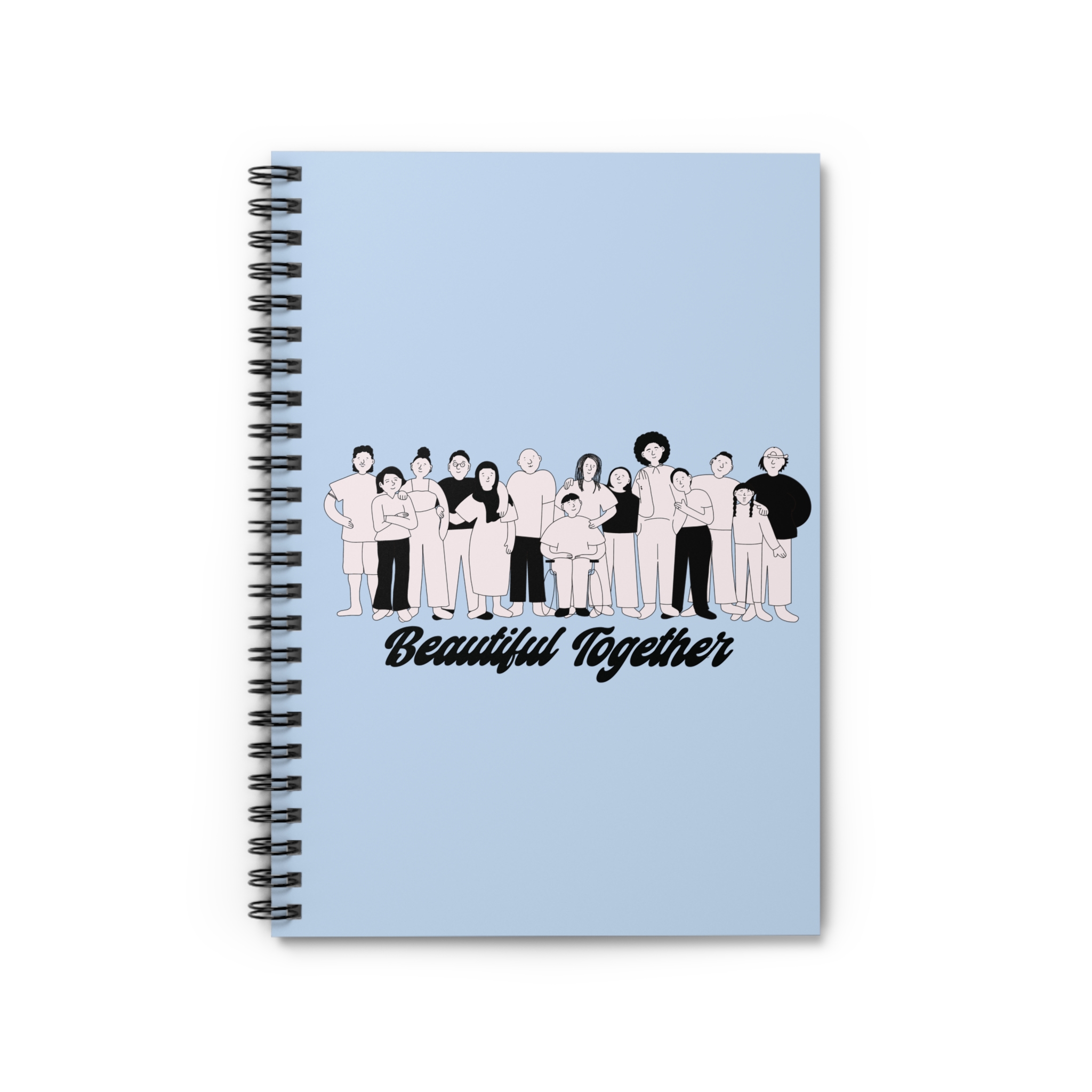 Beautiful Together Spiral Notebook - Ruled Line